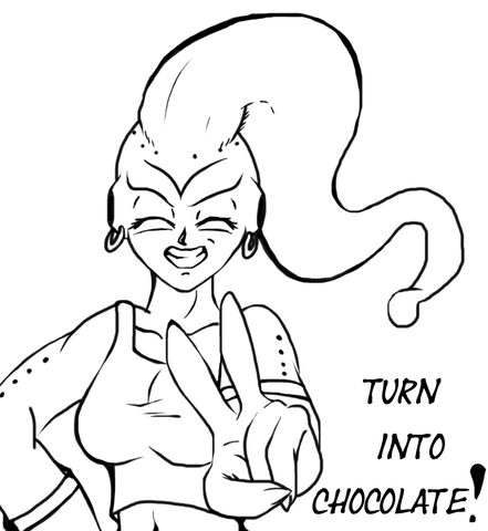 Majin Iuk Coloring Page